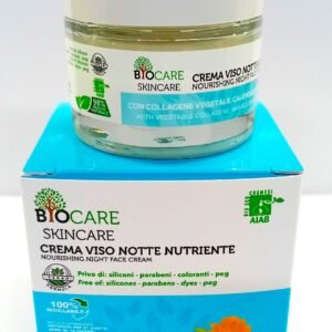 Crema Viso Notte nutriente con Collagene Vegetale, Vit. E e Calendula 50 ml
