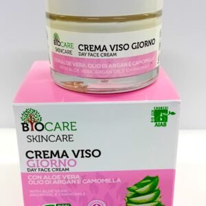 Crema Viso Giorno idratante con Aloe Vera, Olio di Argan e Camomilla 50 ml