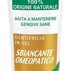 Aloe Fresh Sbiancante Omeopatico, Dentifricio con Aloe Vera e Lichene Islandico