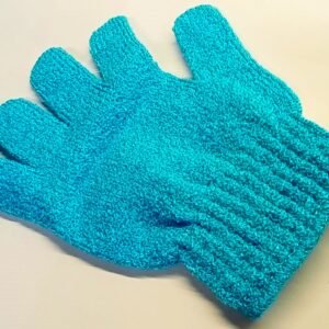 Guanto esfoliante - colore AZZURRO