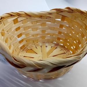 Cestino di paglia ovale