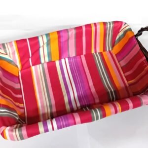 Cestino vimini foderato in tessuto RED