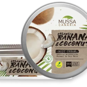 Crema per il corpo vegana extra idratante con olio di cocco naturale e burro di cocco 70ml