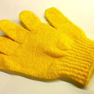 Guanto esfoliante - colore GIALLO